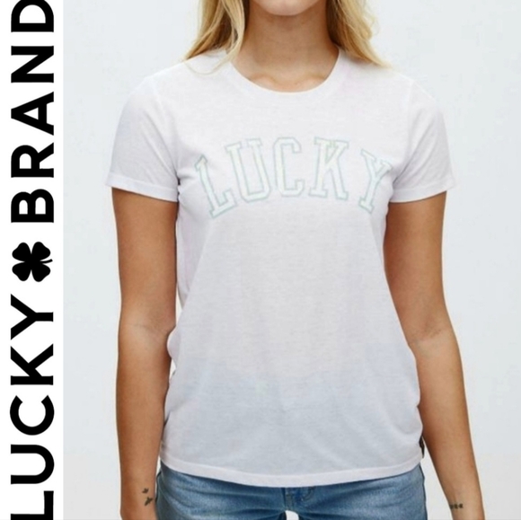Med NWOT Lucky Brand T-Shirt - Picture 1 of 3